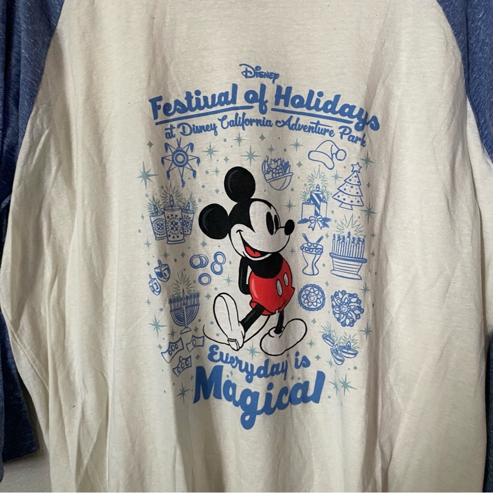 Disney Festival Of Holidays Long Sleeve Baseball Tee - Picture 4 of 6